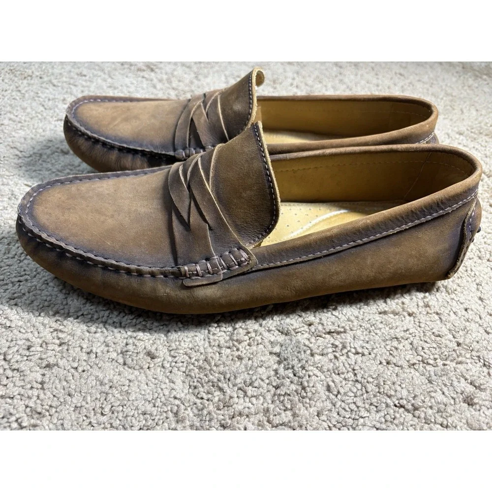 Massimo Matteo Loafers Men's‎ 9.5 Brown MM 289115 Casual